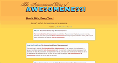 Desktop Screenshot of dayofawesomeness.com