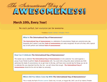 Tablet Screenshot of dayofawesomeness.com